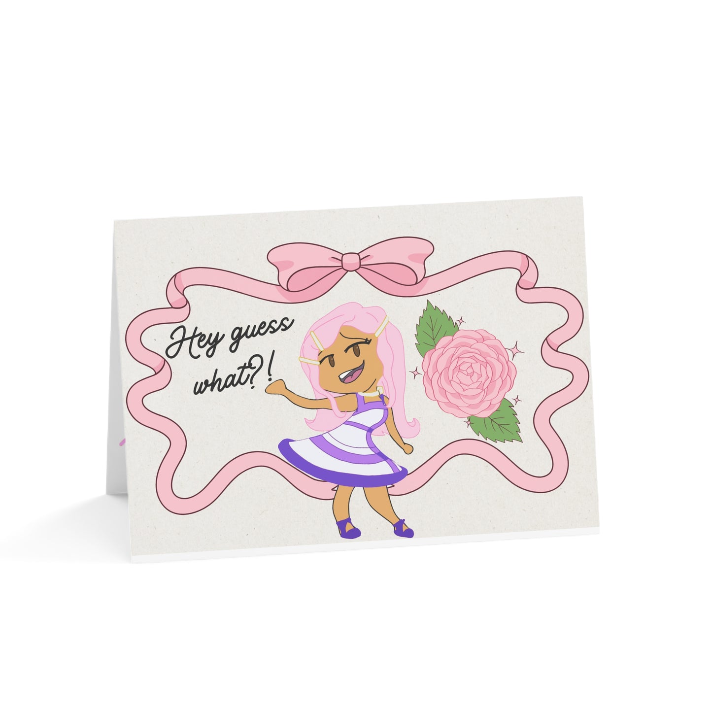 Cute Greeting Cards - Miss LightBrownPink's Guessing Game