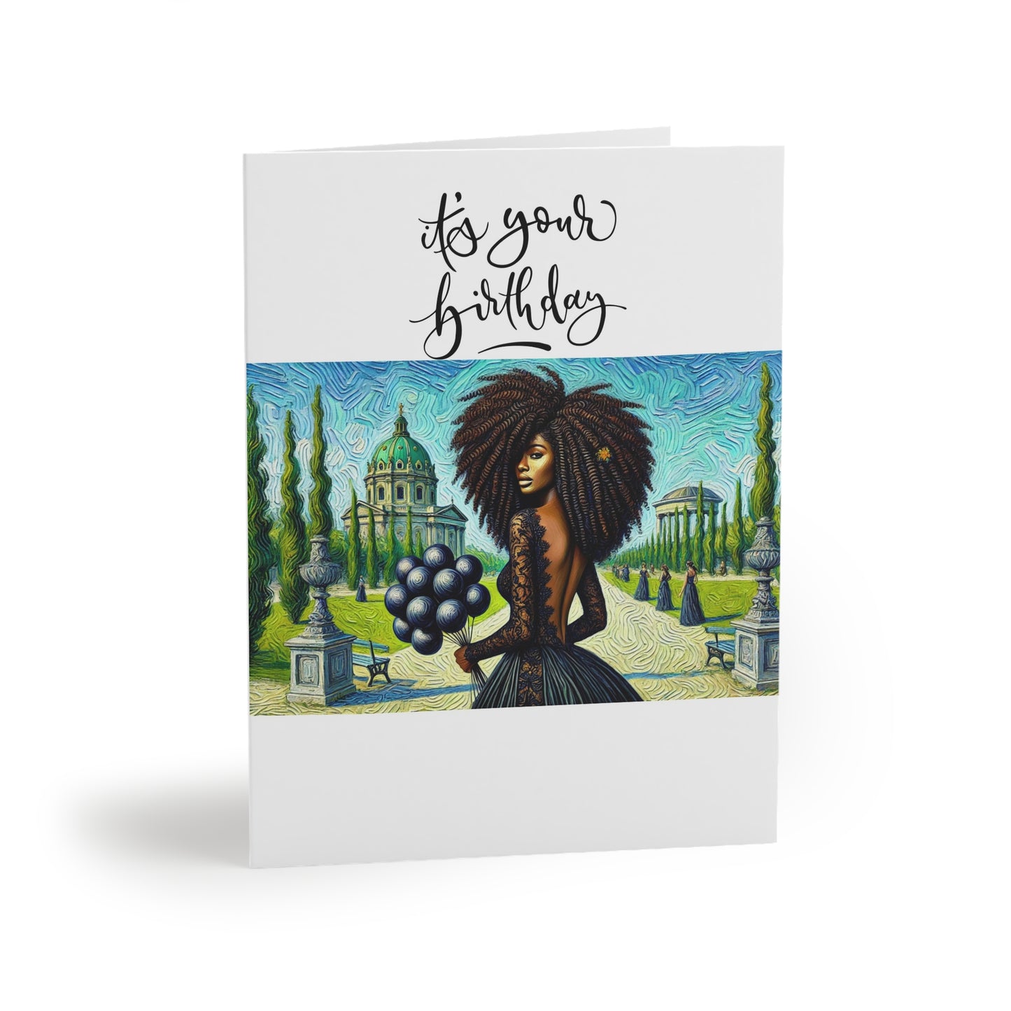 Greeting Cards Set - Black Women Self Care Power Collection