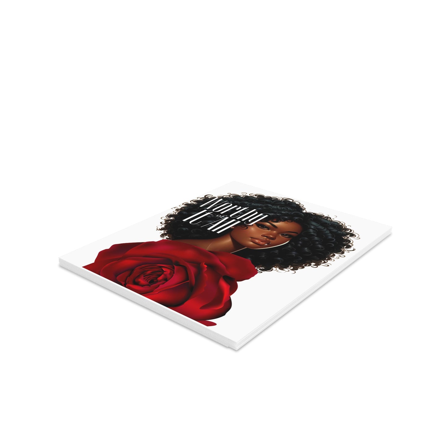 Greeting Cards Set - Black Women Self Care Power Collection