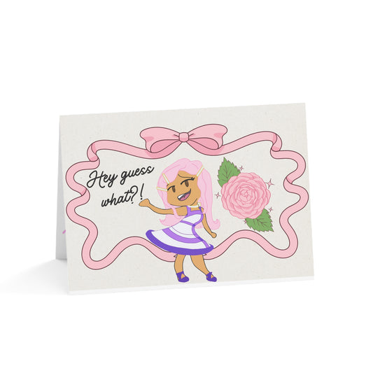 Cute Greeting Cards - Miss LightBrownPink's Guessing Game