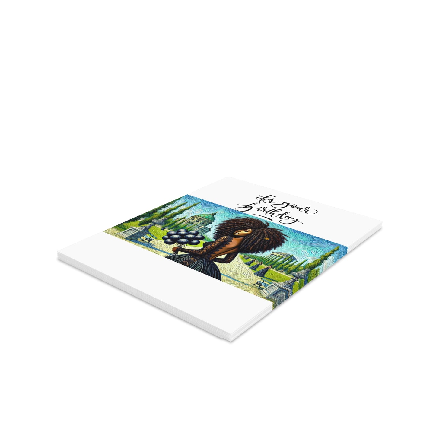 Greeting Cards Set - Black Women Self Care Power Collection