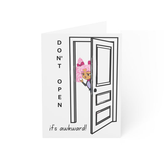 Greeting Card - Awkward Happy Birthday by Miss LightBrownPink